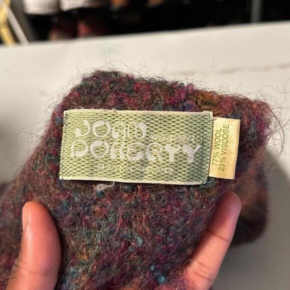 Vintage boho hippie grunge earthy wool Scarf - Picture 6 of 6